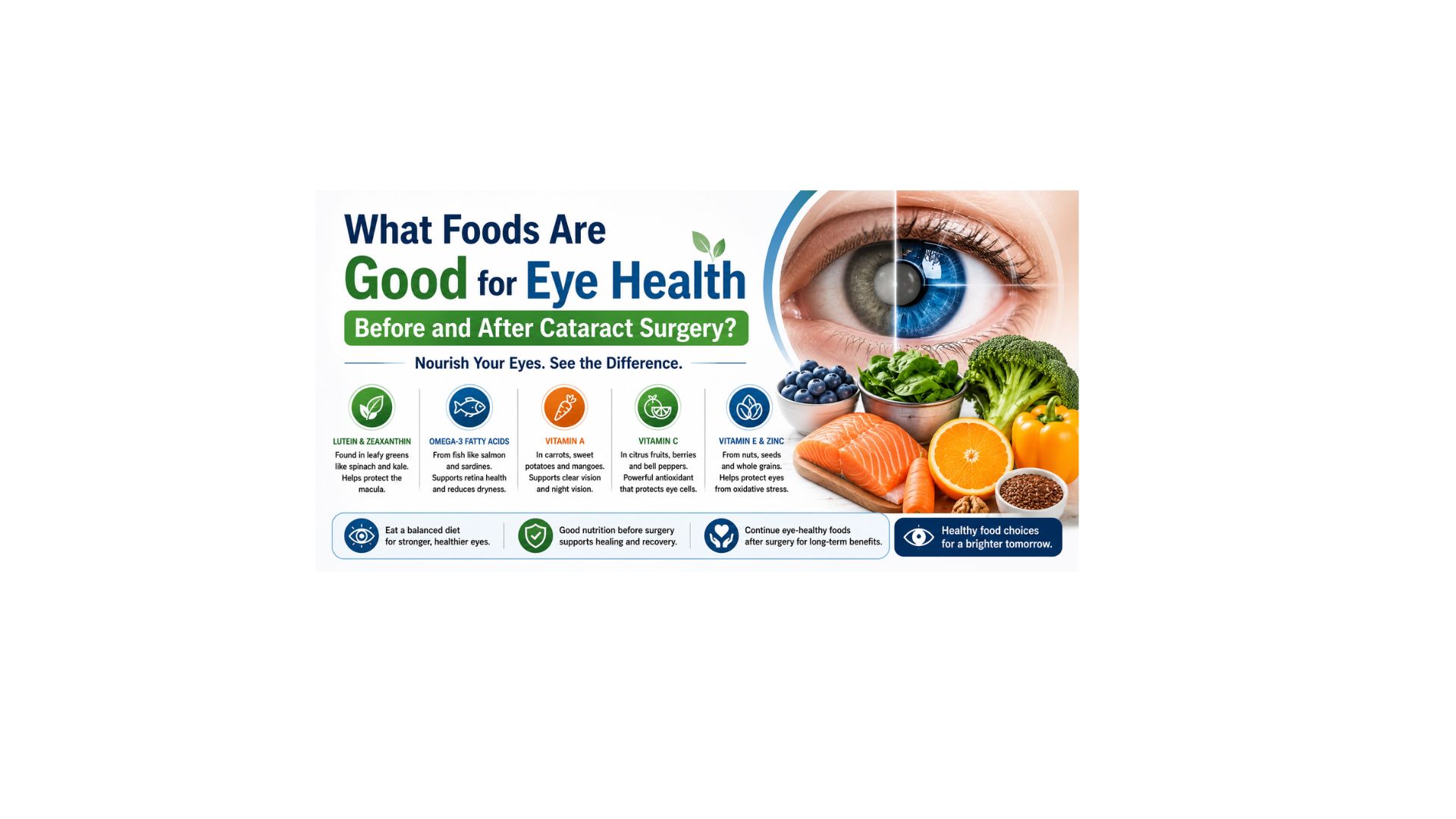 What Foods Are Good for Eye Health Before and After Cataract Surgery?