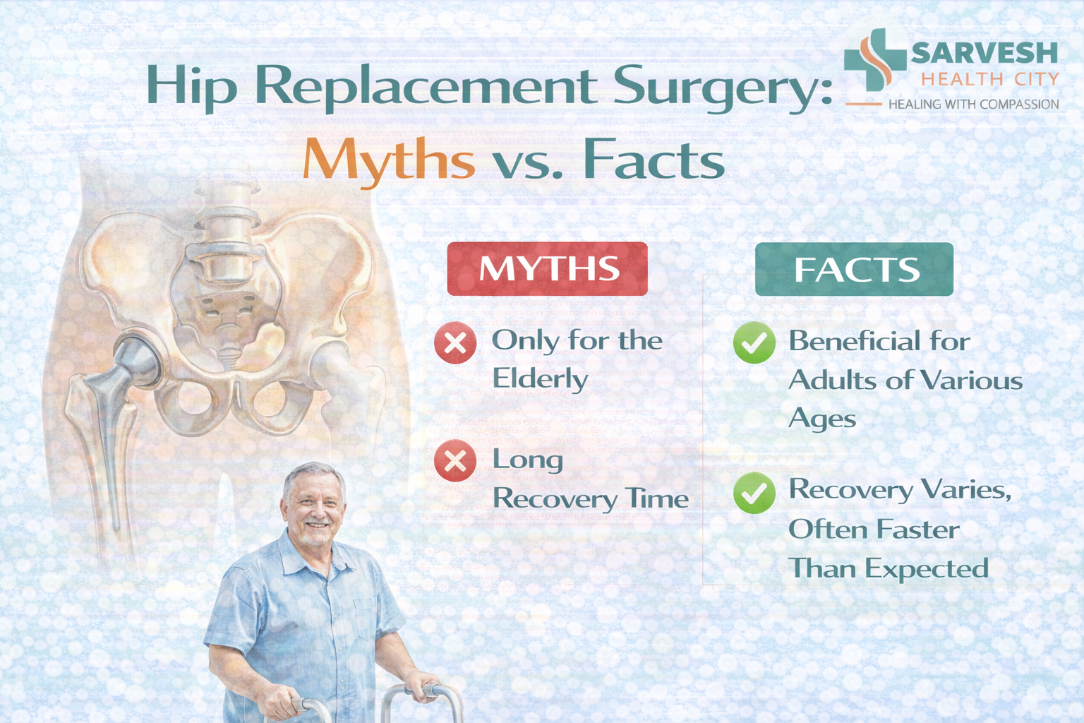 Hip Replacement Surgery: Myths vs. Facts